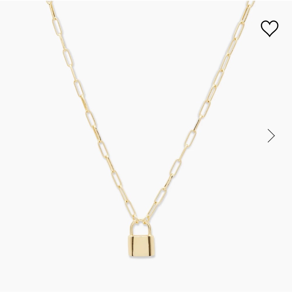 Gorjana padlock charm necklace